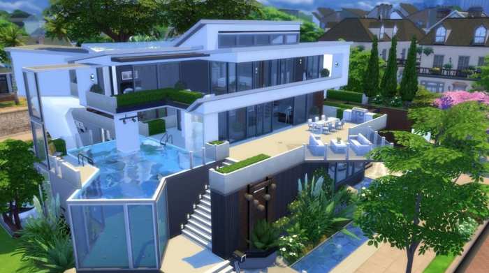 Desain rumah mewah the sims 4